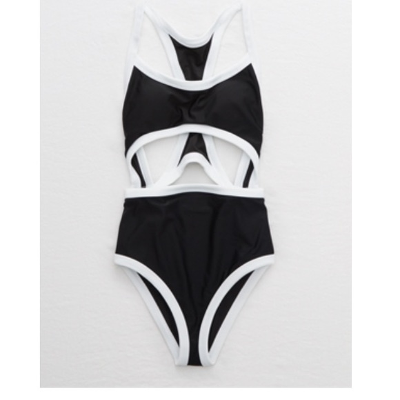Aerie pop cut out one piece swimsuit Clearance